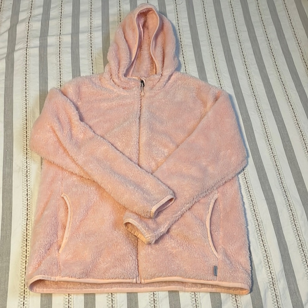 Women’s Large Eddie Bauer Pink Fleece Zip Jacket